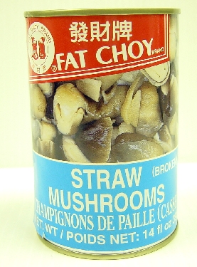 Fat Choy Straw Mushroom (borken)